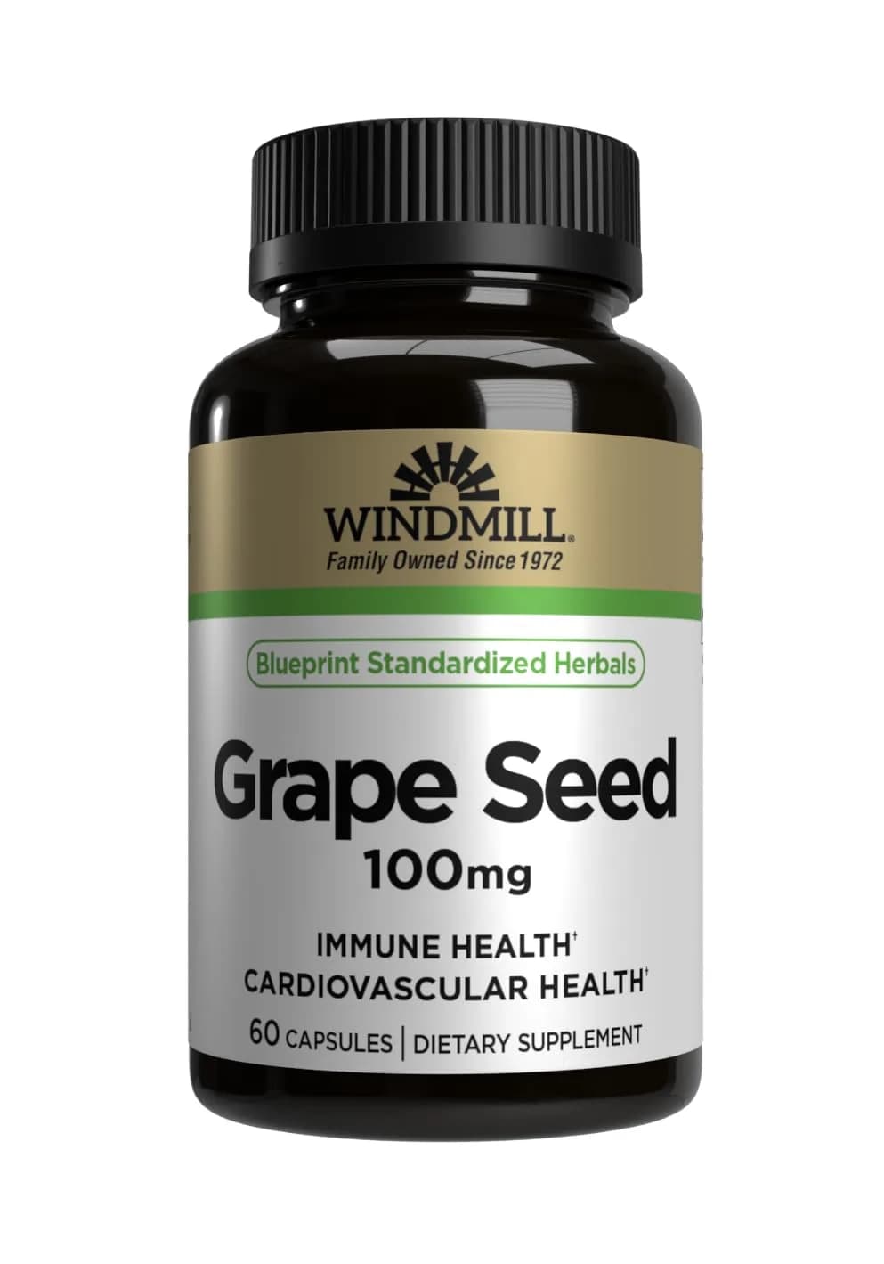 Windmill Grape Seed Extract 100 Mg Capsules 60 Ea | Supports Heart & Skin