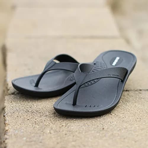 OKABASHI Breeze Flip Flop | Contoured Footbed w/Arch Support | Waterproof & Slip-Resistant | Made in USA thumbnail 3