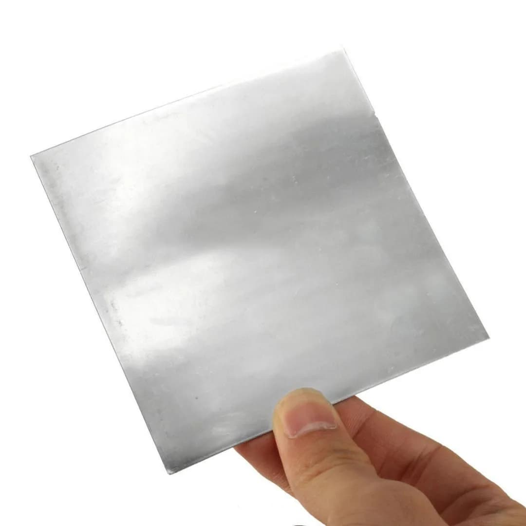 SKYPRO 99.9% Pure Zinc Zn Sheet Plate Metal Foil 100mm x 100mm x 0.5mm | 5 Pcs for Science Lab Experiments - view 6