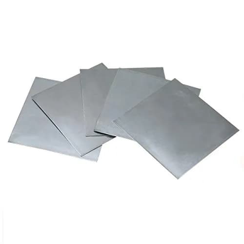 SKYPRO 99.9% Pure Zinc Zn Sheet Plate Metal Foil 100mm x 100mm x 0.5mm | 5 Pcs for Science Lab Experiments thumbnail 2