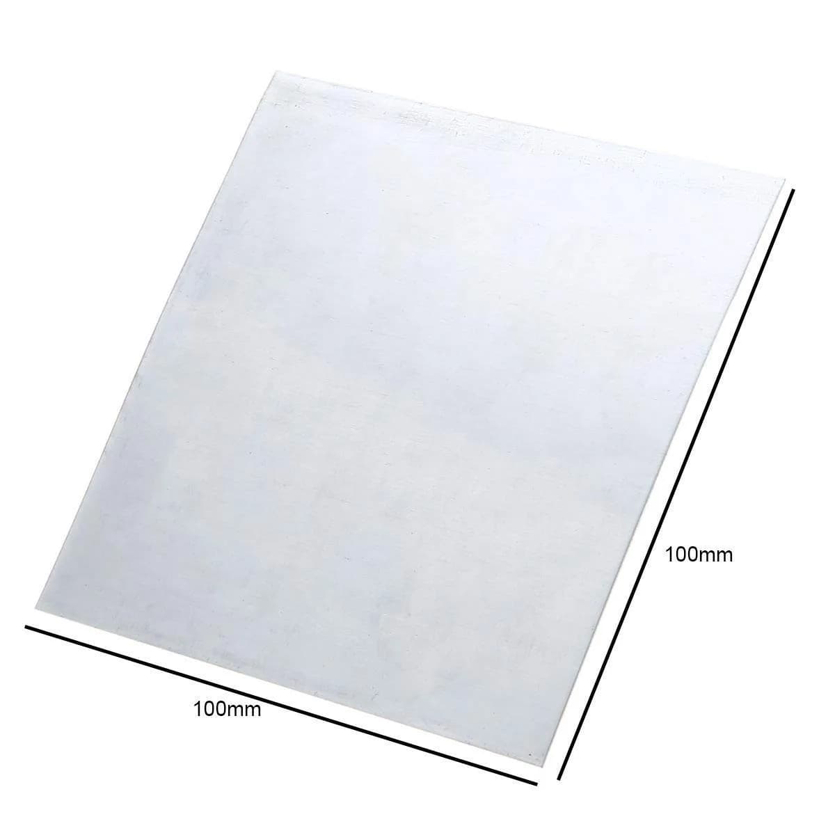 SKYPRO 99.9% Pure Zinc Zn Sheet Plate Metal Foil 100mm x 100mm x 0.5mm | 5 Pcs for Science Lab Experiments - view 4
