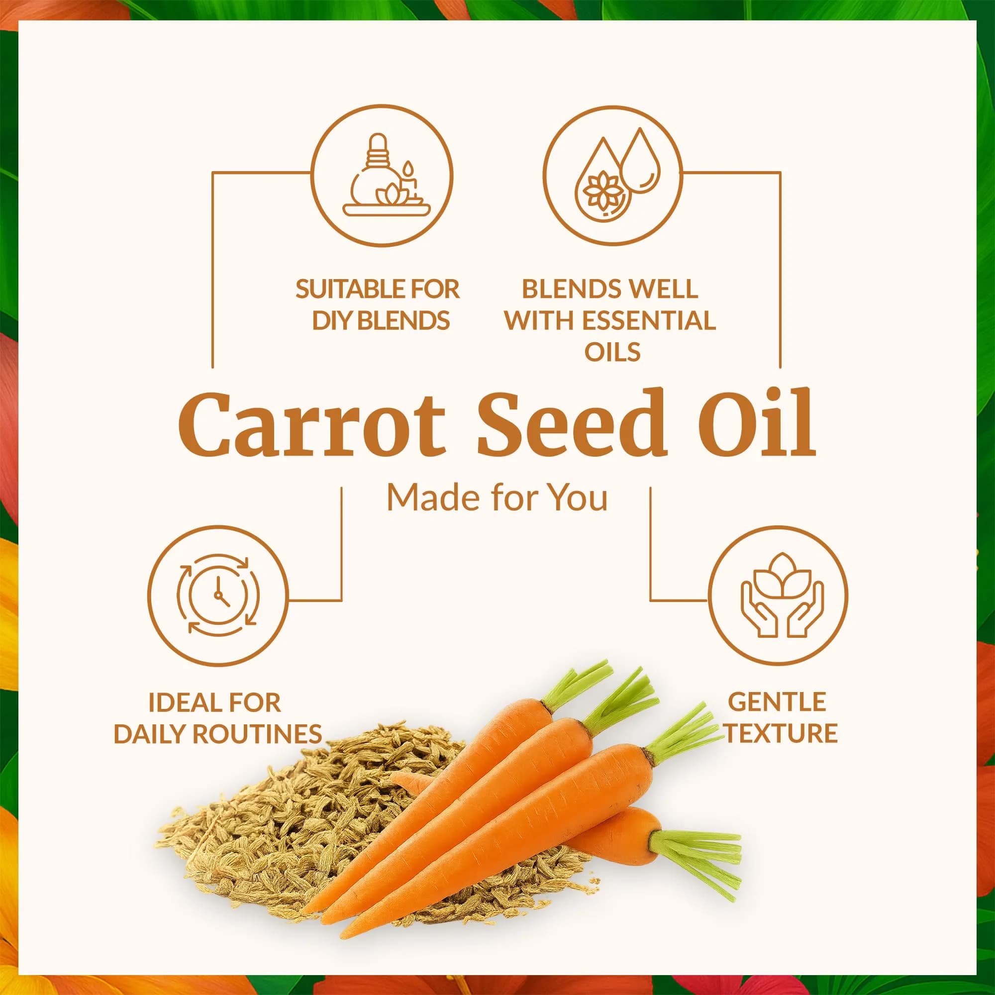 SVA ORGANICS Carrot Seed Carrier Oil - 16 Fl Oz (473 ml) - Pure & Natural - view 3