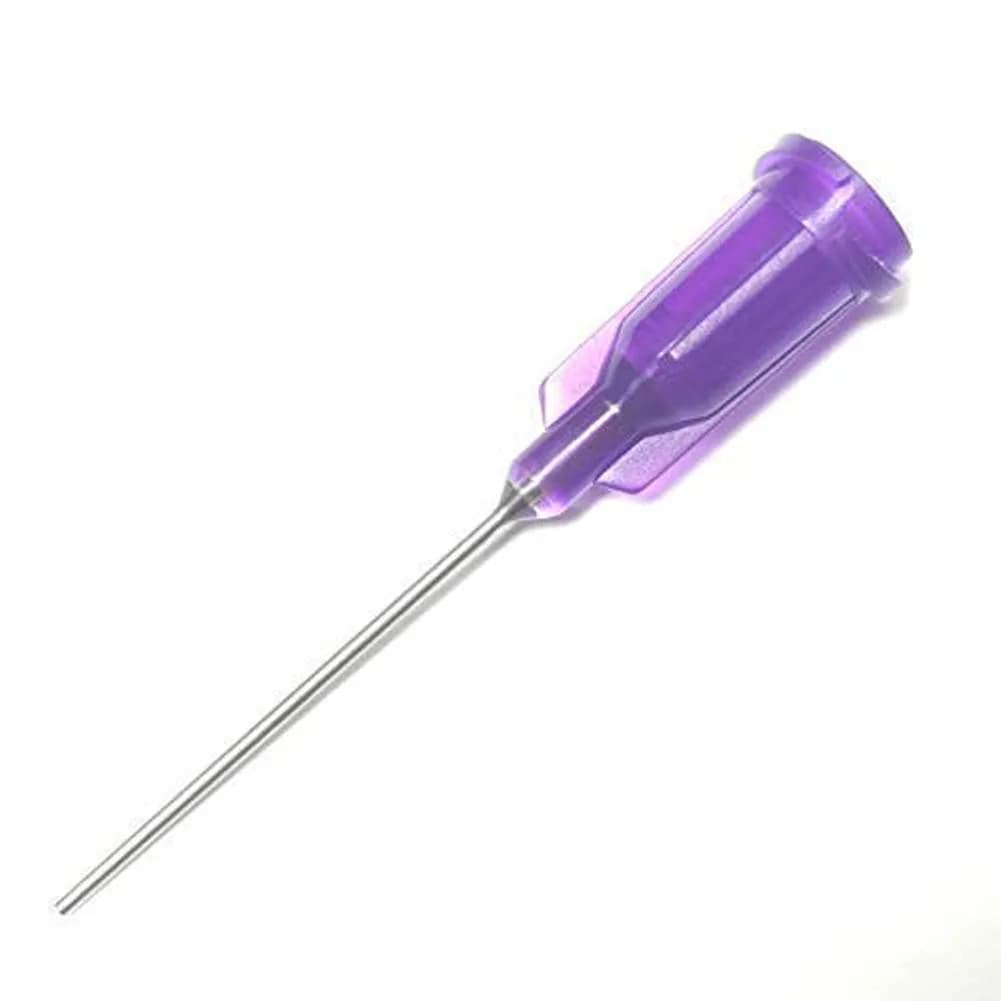 SANANTS 21 Gauge 1" Blunt Tip Dispensing Needles, Purple 50 PCS | Luer Lock Industrial Applicator thumbnail 1