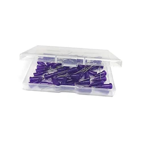 SANANTS 21 Gauge 1" Blunt Tip Dispensing Needles, Purple 50 PCS | Luer Lock Industrial Applicator thumbnail 4