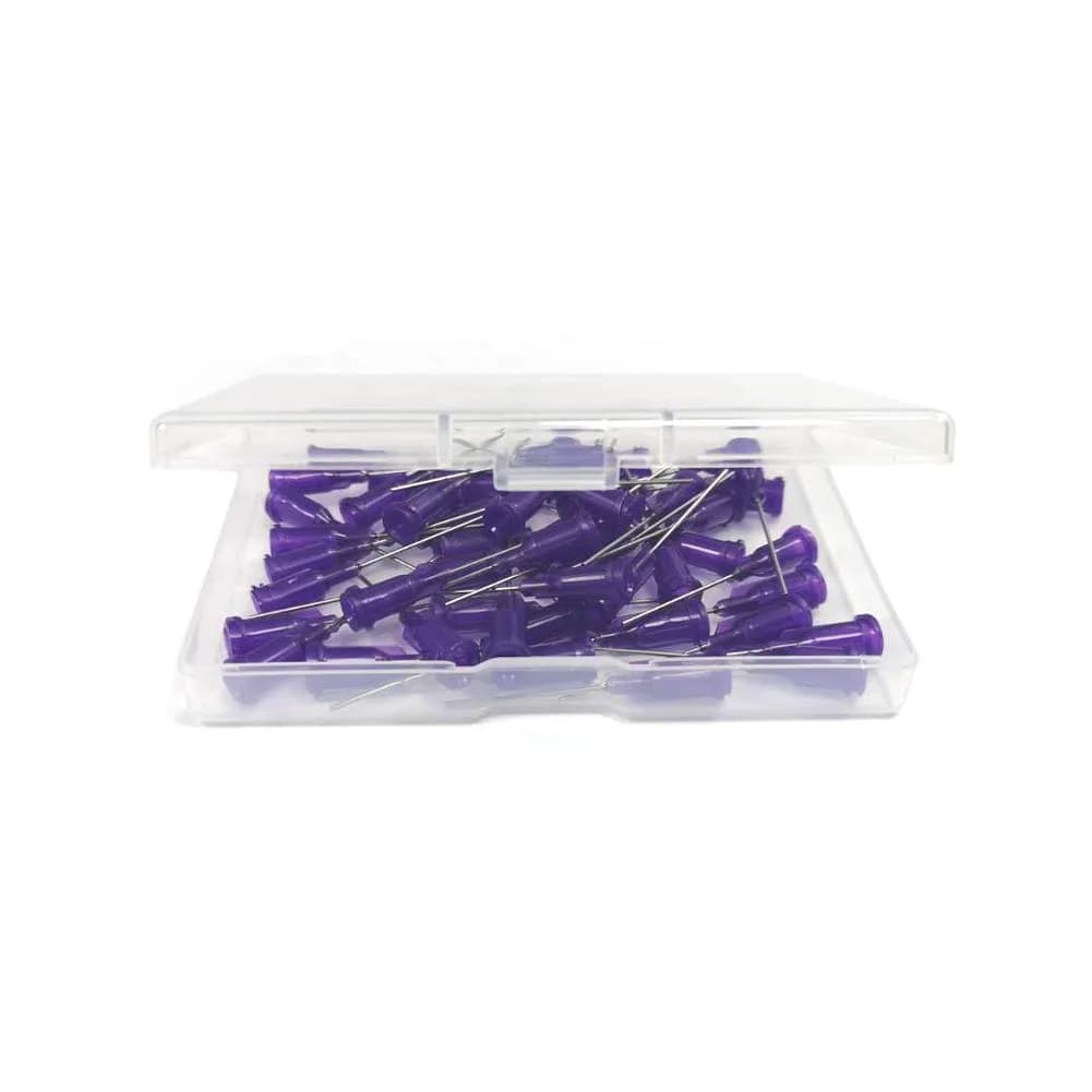 SANANTS 21 Gauge 1" Blunt Tip Dispensing Needles, Purple 50 PCS | Luer Lock Industrial Applicator thumbnail 5