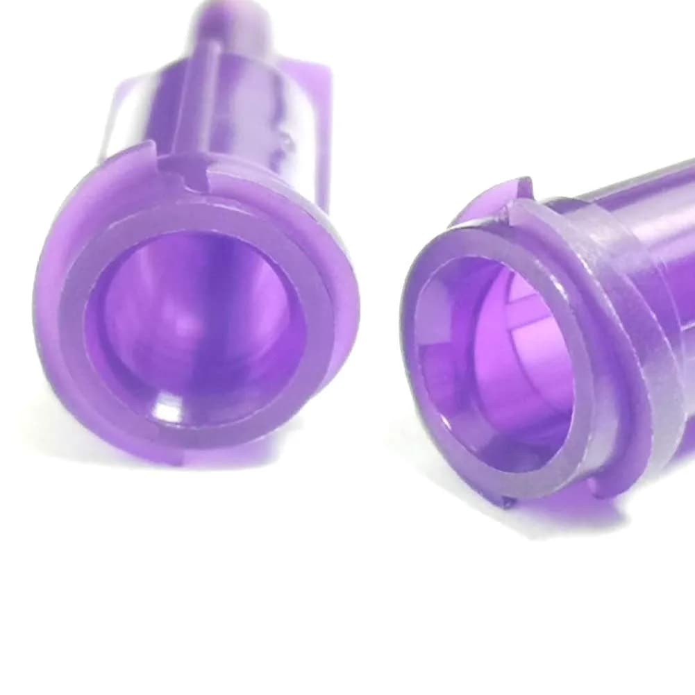 SANANTS 21 Gauge 1" Blunt Tip Dispensing Needles, Purple 50 PCS | Luer Lock Industrial Applicator thumbnail 2