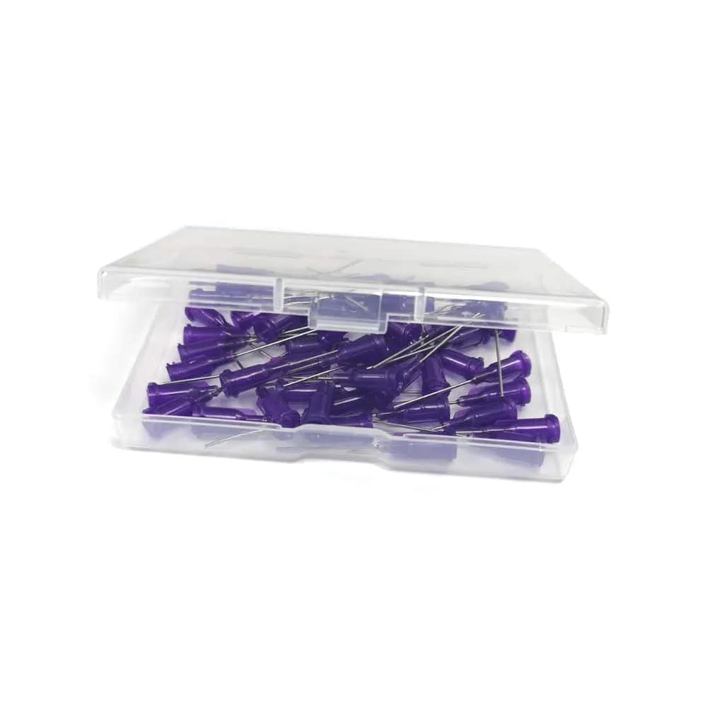 SANANTS 21 Gauge 1" Blunt Tip Dispensing Needles, Purple 50 PCS | Luer Lock Industrial Applicator thumbnail 4