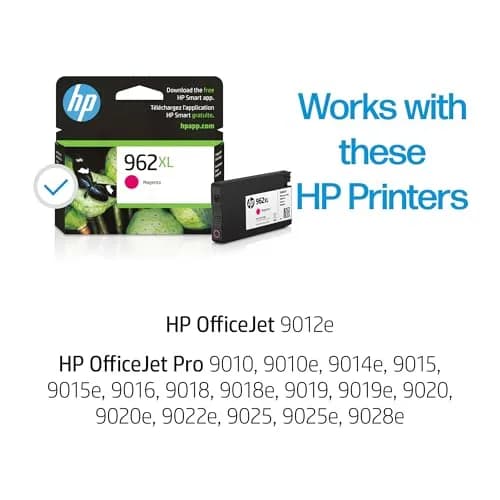HP 962XL Magenta High-Yield Ink Cartridge | 1600 Pages | Fade-Resistant Documents thumbnail 2