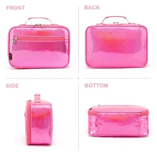 FlowFly Kids Lunch Box Insulated Soft Bag Pink | 5.8L (195ml) Thermal Meal Tote Kit for Girls & Boys thumbnail 8