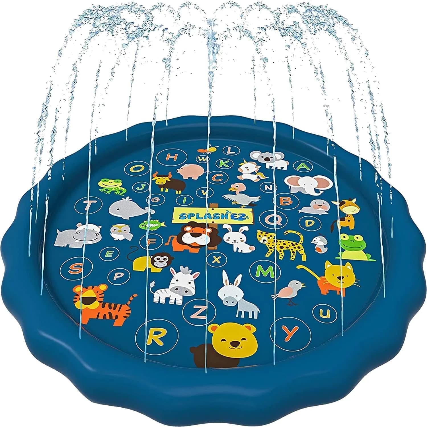 SplashEZ 3-in-1 Splash Pad, Sprinkler & Baby Pool 152cm (60") | Educational Water Play for Kids 12+ Months - main product image