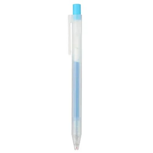 MUJI Sarasara Gel Ink Retractable Pen 0.5mm Water Blue | Smooth Ink Flow Writing Instrument thumbnail 1