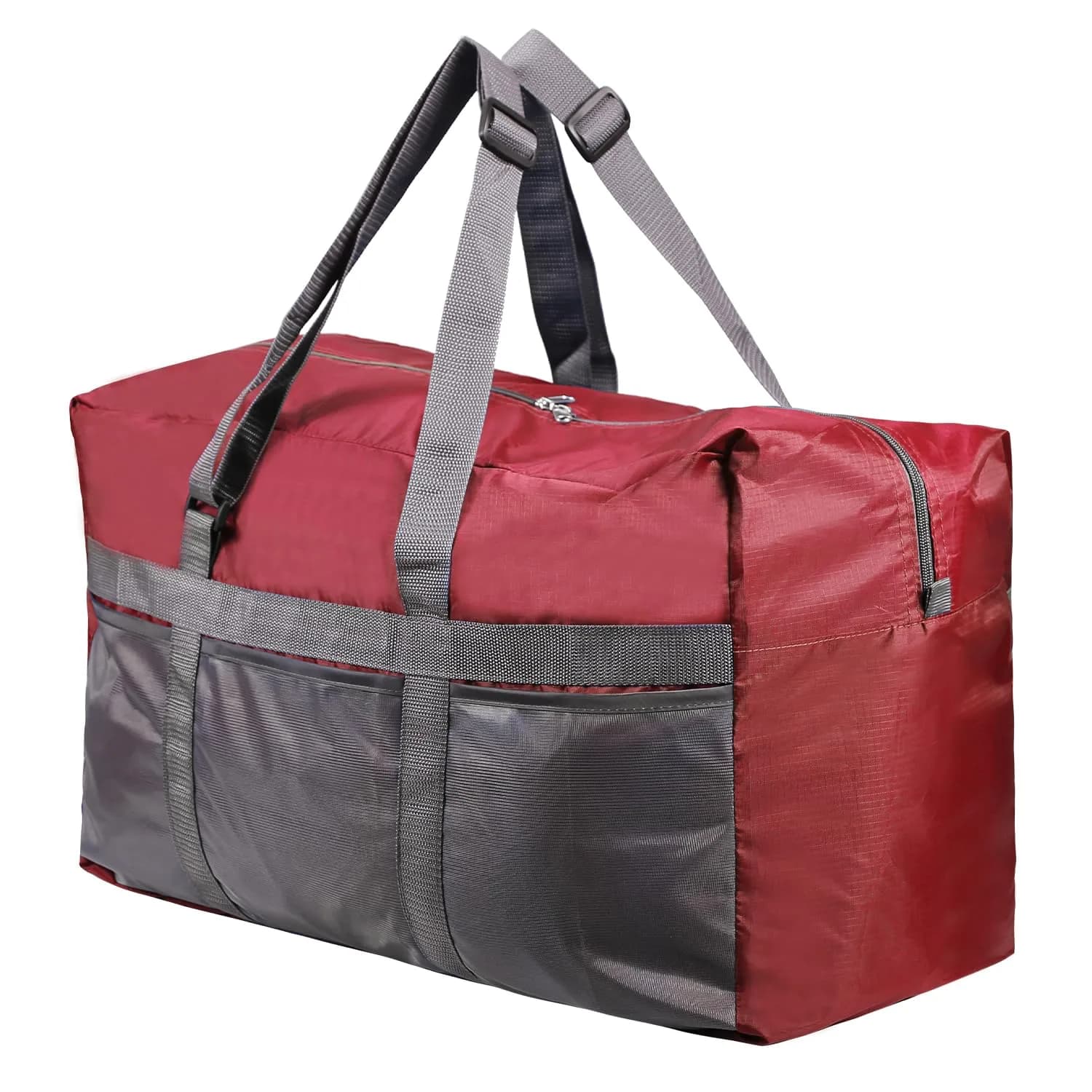 REDCAMP 75L Extra Large Travel Duffle Bag Lightweight Waterproof, Wine Red | Water-Resistant & Foldable for Travel & Outdoor Use