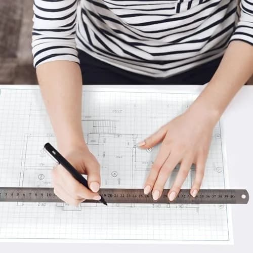 NextDayLabels Blueprint Graph Paper Pad 8.5x14 | 50 Sheets for Engineering & Drafting thumbnail 4