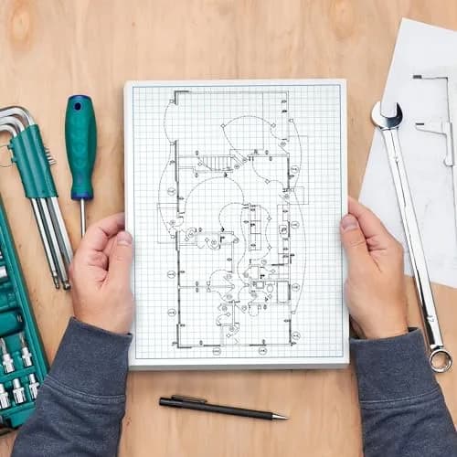 NextDayLabels Blueprint Graph Paper Pad 8.5x14 | 50 Sheets for Engineering & Drafting thumbnail 7