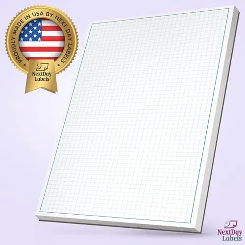 NextDayLabels Blueprint Graph Paper Pad 8.5x14 | 50 Sheets for Engineering & Drafting thumbnail 9