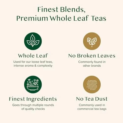 VAHDAM Organic Himalayan Green Tea 100 Count Pyramid Tea Bags | USDA Organic & Plant-Based thumbnail 8