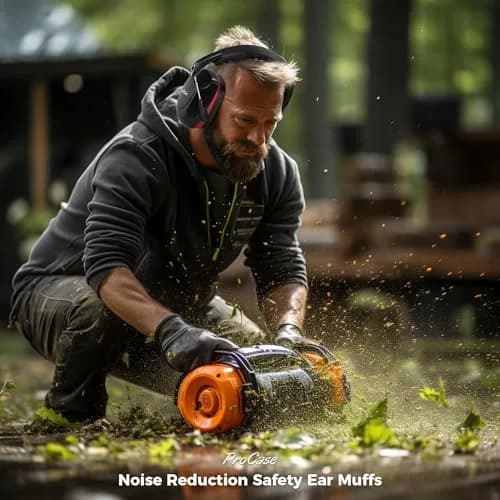 ProCase Professional Safety Ear Muffs NRR 28dB | Adjustable Noise Reduction Earmuffs for Adults & Kids, Shooting, Construction, Lawn Mowing, Studying, Autism Sensory Needs thumbnail 5