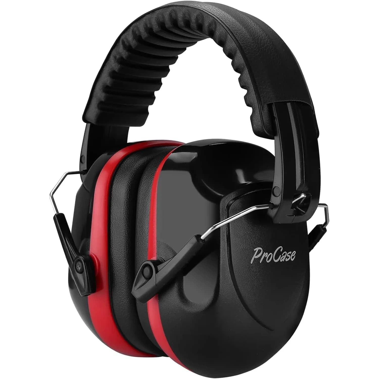 ProCase NRR 28dB Hearing Protection Earmuffs | Adjustable Noise Cancelling Headphones for Adults & Teens (Luminous) — 1 - 1 Red