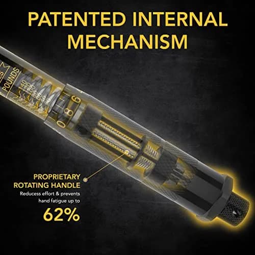LEXIVON 1/2-Inch Drive Click Torque Wrench 13.6~203.5 Nm (18.38 inch) | Precision Calibrated for Automotive Use thumbnail 4