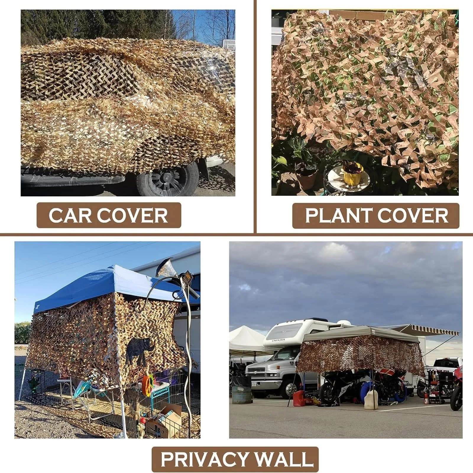 Yeacool Digital Desert Camo Netting 10m x 1.5m (32.8ft x 4.9ft) | Waterproof & Noise-Free Concealment - view 5