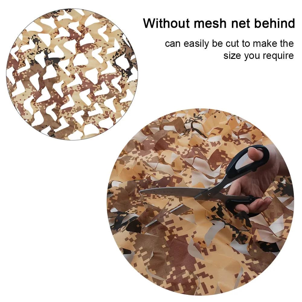 Yeacool Digital Desert Camo Netting 10m x 1.5m (32.8ft x 4.9ft) | Waterproof & Noise-Free Concealment - view 2