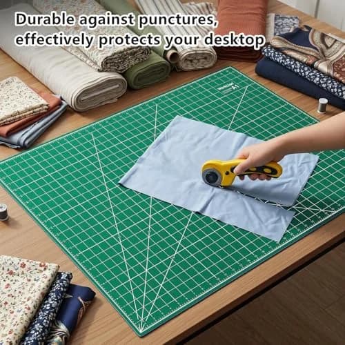 WORKLION 24" x 36" Self Healing PVC Cutting Mat, Double Sided, Gridded for Sewing & Crafting (93.5 x 63cm) thumbnail 6