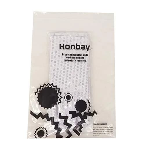 Honbay Silver Sparkling Sequin Gloves for Dance Performance - 23cm (9in) Pair thumbnail 9