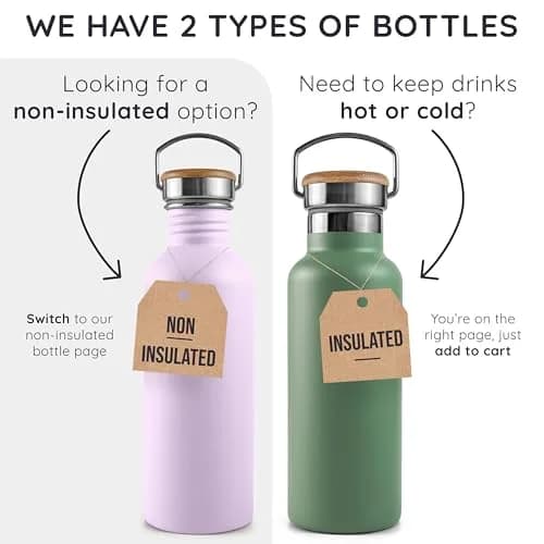 Bambaw 750ml (24 oz) Insulated Stainless Steel Water Bottle | Rust-Resistant, Leakproof, Wide Mouth for Easy Cleaning thumbnail 6