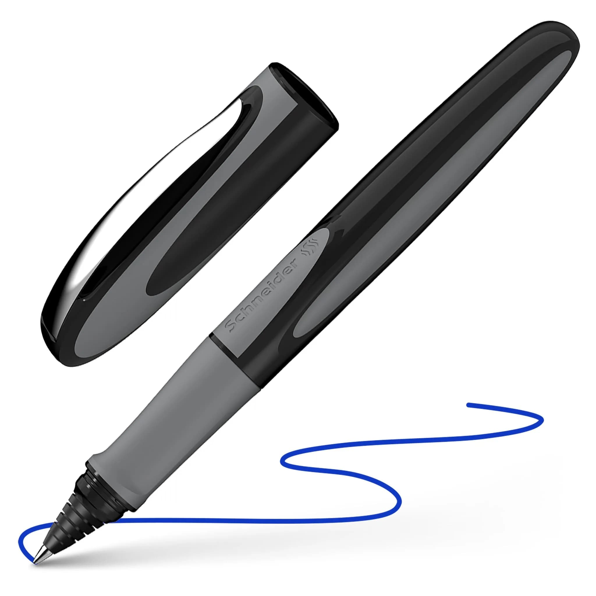 Schneider Ray Cartridge Rollerball Pen M (Medium), Refillable, Onyx Barrel, Royal Blue Erasable Ink | Smooth Ink Flow - main product image