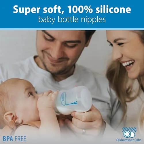 Dr. Brown's Wide-Neck Level 3 Nipple 6m+ 6-Pack | Medium-Fast Flow Silicone for Natural Latch thumbnail 7