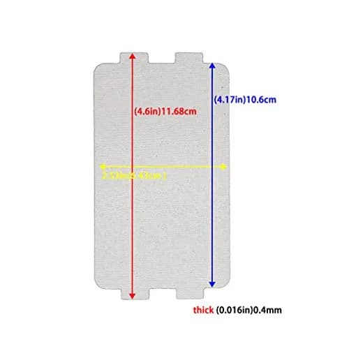 METER STAR Microwave Oven mica Sheet 4.17in x 2.53in | Heat Insulation Part for MM721NH1-PW thumbnail 2