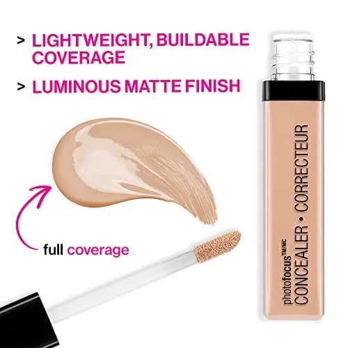 wet n wild Photo Focus Concealer Fair Beige 10ml (0.33 Fl Oz) | Brightens Skin Instantly thumbnail 3