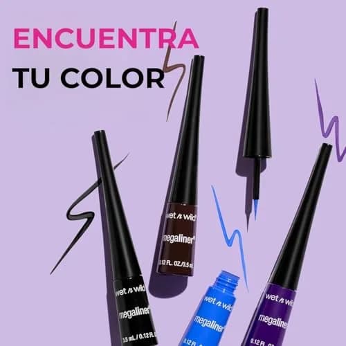 wet n wild MegaLiner Liquid Eyeliner - Cosmic Black | Metallic Finish thumbnail 2