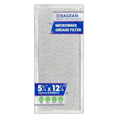 Bagean Microwave Grease Filter 15cm (5.8") x 33cm (12.9") Replacement for Whirlpool W10208631A | Filters Kitchen Air thumbnail 1