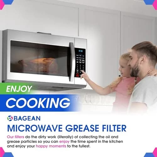 Bagean Microwave Grease Filter 15cm (5.8") x 33cm (12.9") Replacement for Whirlpool W10208631A | Filters Kitchen Air thumbnail 6