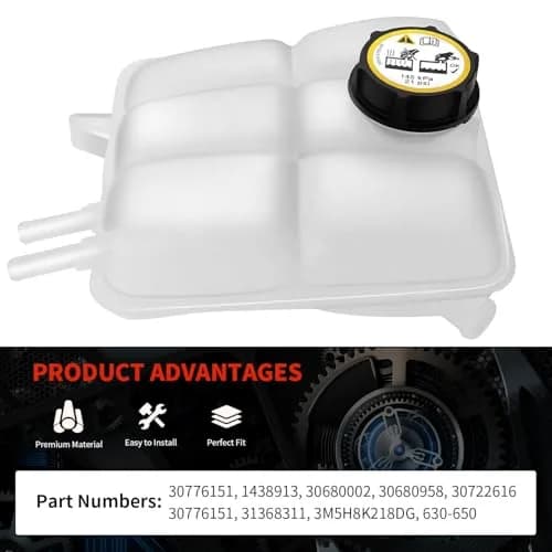 KARPAL Radiator Coolant Recovery Expansion Reservoir Tank 30776151 Plastic 0.68 kg (1.5 lb) | Direct Fit for Volvo Cars thumbnail 3