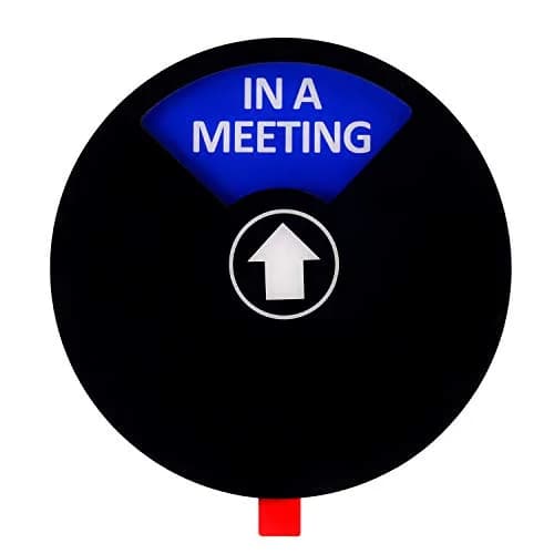 Kichwit Black Privacy Sign for Office Door, 5 Inch (12.7 cm) | 4-Status Sliding Sign thumbnail 6