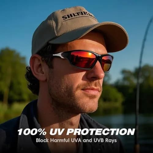 FAGUMA Sports Polarized Sunglasses for Men | UV400 Protection, 62mm Lens Width thumbnail 2