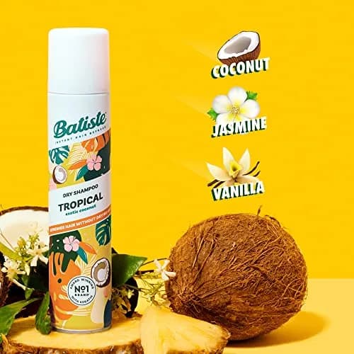 Batiste Tropical Dry Shampoo Spray 188ml (6.35 OZ) | Refreshes Hair & Absorbs Oil Instantly thumbnail 3
