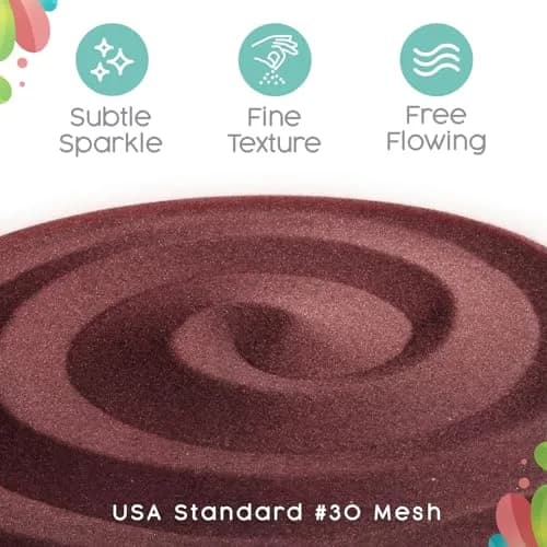 Sandsational Sparkle Burgundy Unity Sand -1.5 LB | Elegant Wedding & Craft Sand with Subtle Sparkle thumbnail 2