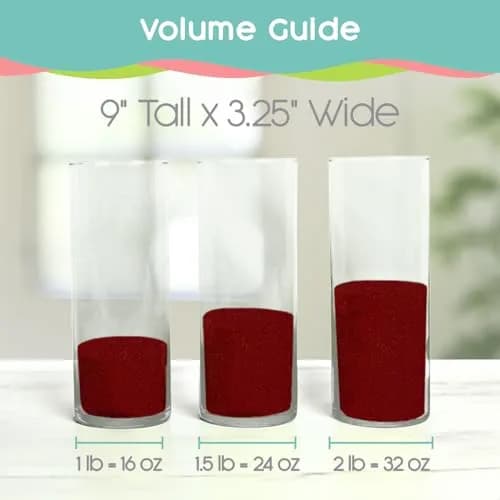 Sandsational Sparkle Burgundy Unity Sand -1.5 LB | Elegant Wedding & Craft Sand with Subtle Sparkle thumbnail 3