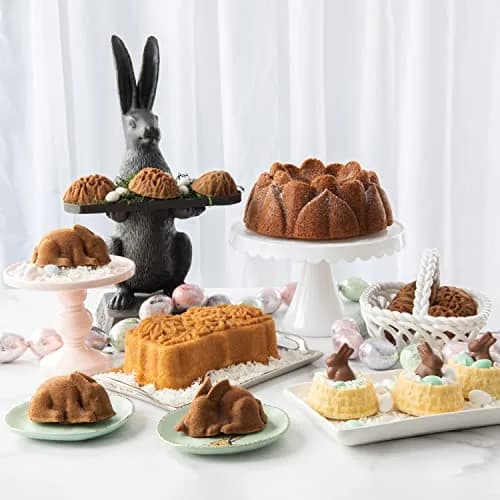 Nordic Ware Magnolia Bundt 10 Cup Toffee | Intricate Cast Aluminum Cake Pan thumbnail 8