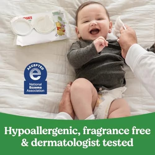 Huggies Natural Care Sensitive Baby Wipes Unscented 352 Wipes | Hypoallergenic, pH Balanced, Plant-Based thumbnail 4