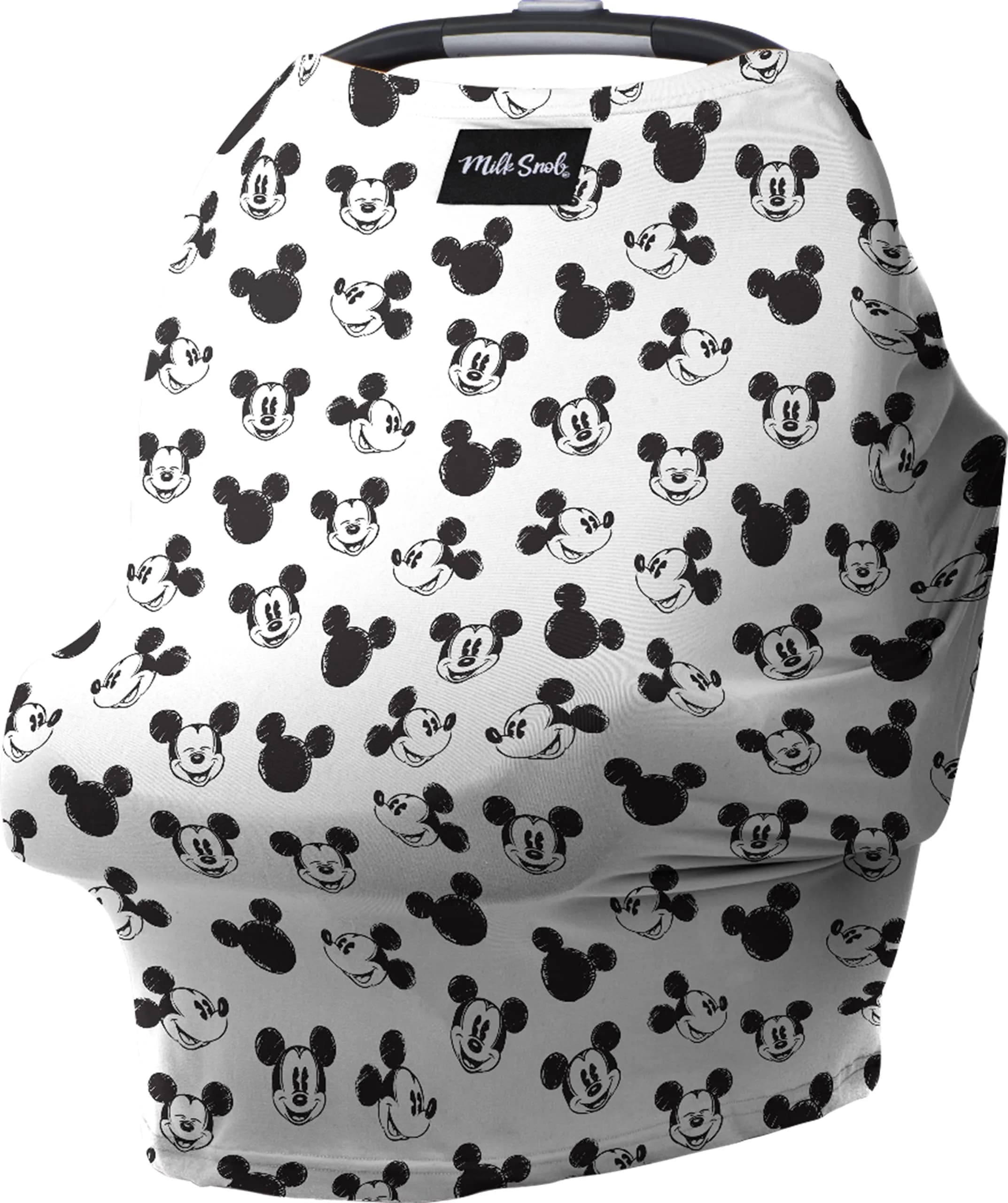 Milk Snob Original Disney 5-in-1 Cover Mickey Mouse Sketch, 1 Count | Breathable Rayon Blend for Car Seats, Nursing, Shopping Carts, High Chairs - main product image