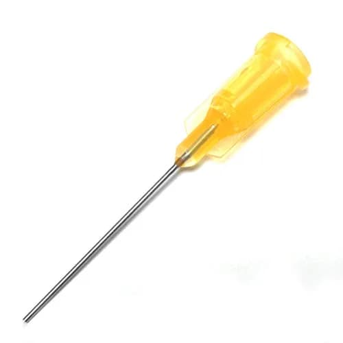 SANANTS 23 Gauge 1in Blunt Tip Dispensing Syringe Needle, Orange 50 PCS | Industrial Non-Sterile Blunt Needles thumbnail 1