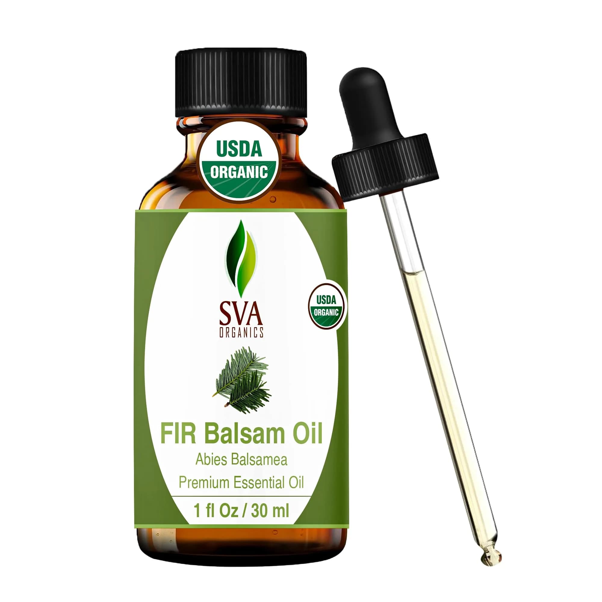 SVA Organics Fir Balsam Essential Oil - 1 Fl Oz (Pack of 1) - Pure & Natural Aroma - main product image