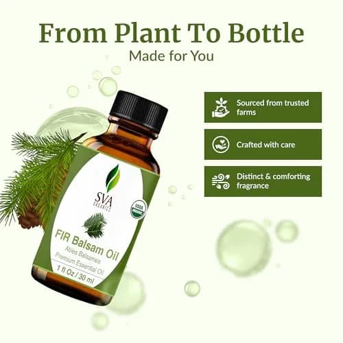SVA Organics Fir Balsam Essential Oil - 1 Fl Oz (Pack of 1) - Pure & Natural Aroma thumbnail 4
