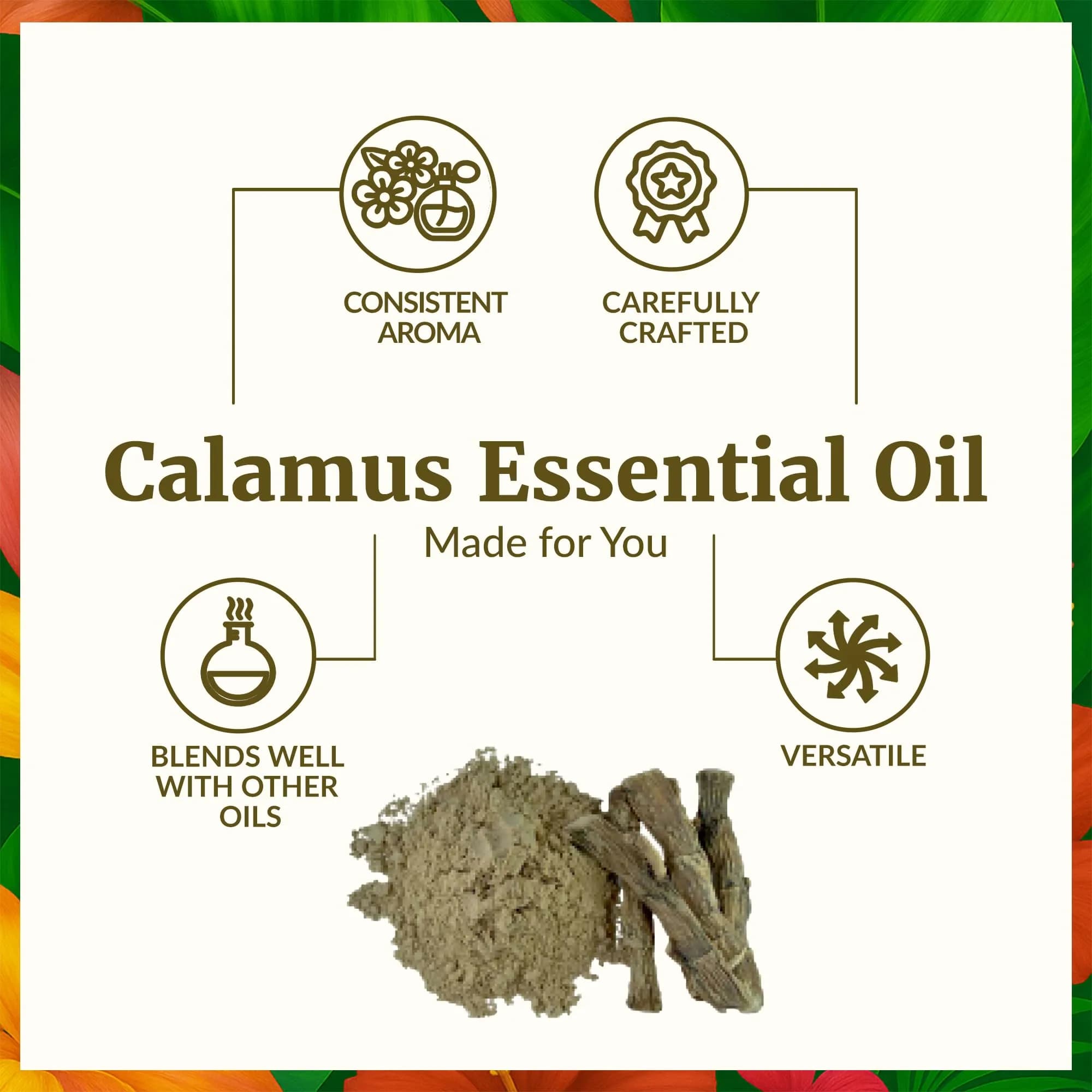 SVA ORGANICS Calamus Essential Oil 1 Fl Oz (30 ml) | Pure & Natural Aroma Oil - view 3