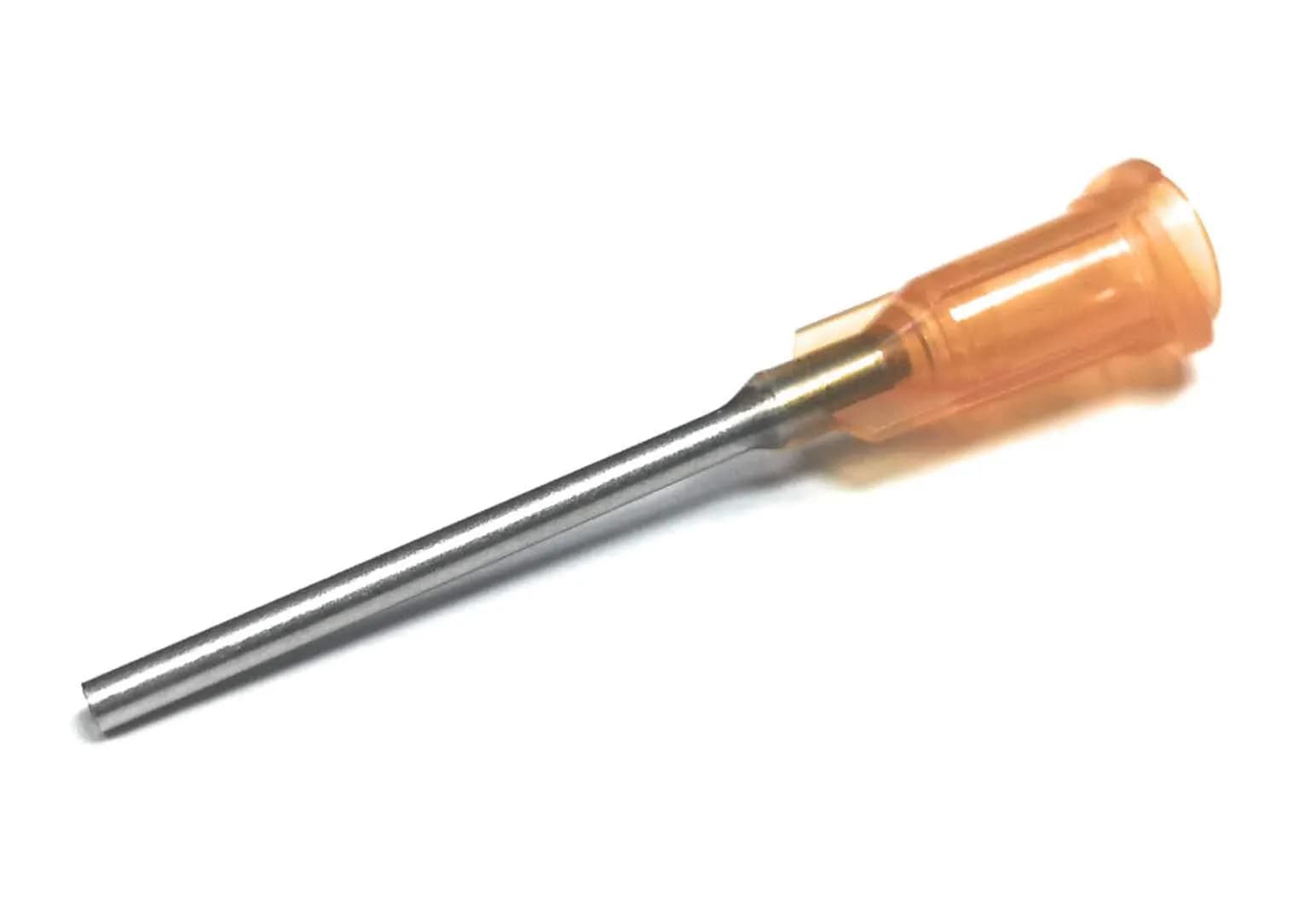 SANANTS 15 Gauge 1in Blunt Tip Dispensing Syringe Needles Amber 50 PCS | Precision Applicator for Lab & Crafts — Amber