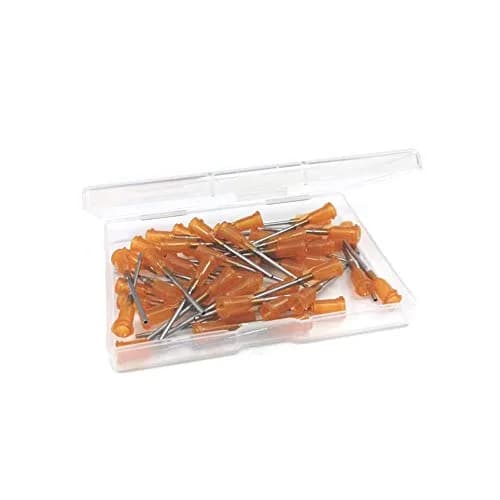 SANANTS 15 Gauge 1in Blunt Tip Dispensing Syringe Needles Amber 50 PCS | Precision Applicator for Lab & Crafts thumbnail 4